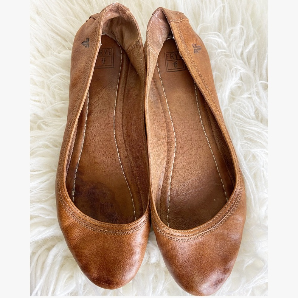 COPY - FRYE Carson Leather Ballet Flats